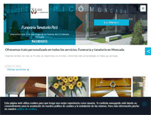 Tablet Screenshot of funeraria-pico-valencia.com